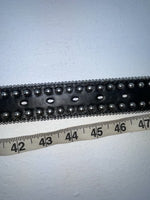 New Black Genuine Leather Blazin Roxx Silver Bling Cross XL Belt #N3510401 Z-66