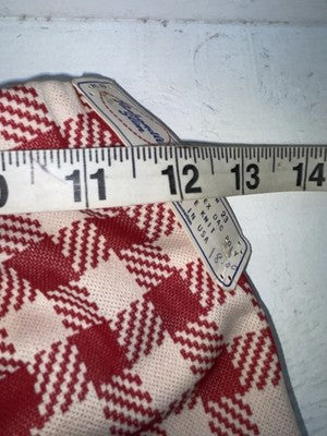 New Vintage Red Plaid Panhandle Slim Polyester Pants #1230 SS-101