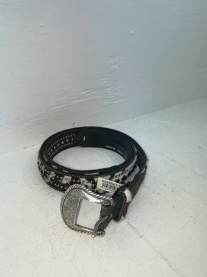 New Cow Print Genuine Leather Nocona Black Stud 46” Belt #N2440501 NN-136