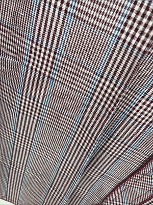 New Men’s Champion Western Burgundy Plaid Long Sleeve Pearl Snap XL M-100
