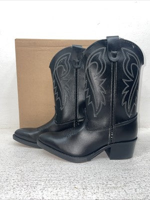 New Kids Black Bronco Cowboy Boots. C 1890 13 D. 23-36