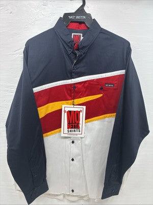 New Men’s “Mo” Betta Multicolor Long Sleeve Button Up 17.5 X 36 XL T-26