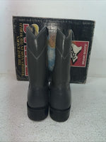New Youth Gray Texas Brand Cowboy Boots. 3205 4.5 4 1/2 D. 22-109