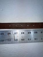 New Brown Genuine Leather Acme Weaved 28” Belt #6863 JJ-167