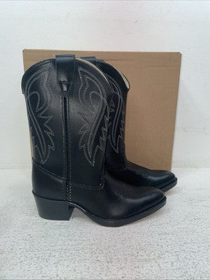 New Kids Black Bronco Cowboy Boots. C 1890 13 D. 23-36