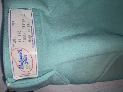 New Vintage Teal Panhandle Slim Polyester Pants #301 VV-85
