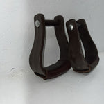 New Brown Plastic With Leather Stirrups FF-6