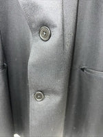 New Men’s Circle S Black Suit Jacket 56L #25832 S-610