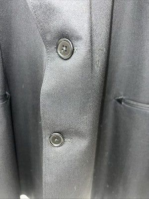 New Men’s Circle S Black Suit Jacket 56L #25832 S-610
