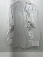 New Men’s White Panhandle Slim Long Sleeve Pearl Snap Shirt. 17.5x35 XL S-9
