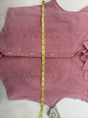 New Women’s Cowboy Threads Pink Sleeveless Button Up Size Small TT-50