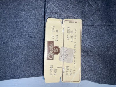 New Vintage Gray Circle S Polyester Pants #8542 SS-35