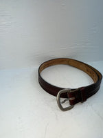 New Cherry Black Genuine Leather Tooled 34” Belt #591 JJ-32