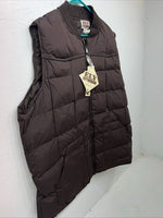 New Men’s Brown ELY Outerwear Puffer Waterproof Vest XXL L-606