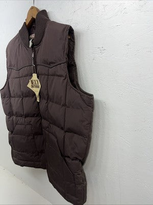 New Men Ely Cattleman Brown L  Puffer Vest #241120 LLL-45