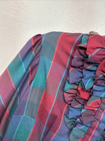 New Women’s Dickson Jenkins Plaid Long Sleeve Button Up Size 16 MM-140