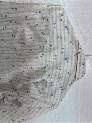 New Men’s H Bar C Yellow Floral Long Sleeve Pearl Snap 16 X 35 Large V-105