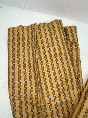 New Vintage Brown Checkered Ranchmount Polyester Pants #7390 SS-88