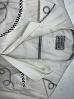 New Women’s White HbarC California Ranchwear Long Sleeve Shirt Medium WW-17