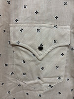 New Men’s Dickson Jenkins Tan Floral Long Sleeve Pearl Snap 17.5 XL AA-29