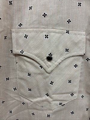 New Men’s Dickson Jenkins Tan Floral Long Sleeve Pearl Snap 17.5 XL AA-29