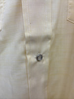 New Men’s Mesquite Yellow Long Sleeve Pearl Snap 15.5 X 34 Medium R-24