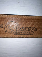 New Brown Genuine Leather Nocona Tooled 36” Belt #1010002 Z-140
