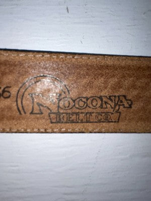 New Brown Genuine Leather Nocona Tooled 36” Belt #1010002 Z-140