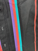 New Kids wrangler Multicolor Black Long Sleeve Button Up Size 10 LL-21