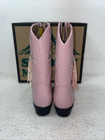New Youth Pink With Fringe Smoky Mountain Cowboy Boots. 1058 J C 3. 22-4