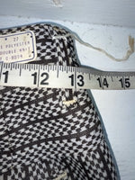 New Vintage Black And White Checkered Panhandle Slim Polyester Pants #8042 SS-53