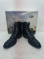 New Kids Black Lace Up Old West Cowboy Boots. 5110 2. 23-141