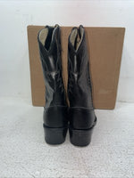 New Kids Black Bronco Cowboy Boots. C 1890 12.5 12 1/2 D. 23-17