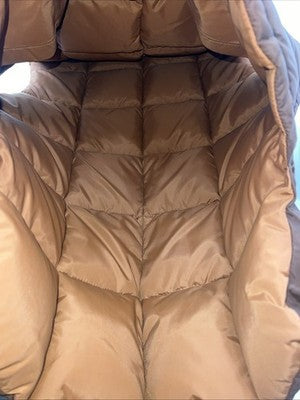 New Men’s Brown Comfy Reversible Puffer Vest Medium #5632 S-605