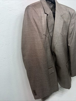 New Men’s Circle S Brown Suit Jacket 48R #25832 T-607