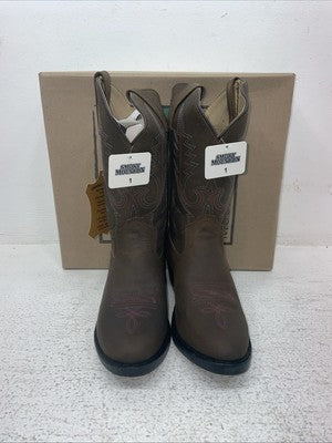 New Kids Brown Smoky Mountain Cowboy Boots. 3531 C 1 D. 23-104