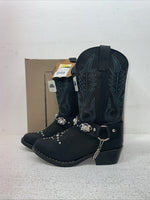 New Youth Black Smoky Mountain Cowboy Boots. 3283 C 1 R. 23-15