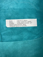 NOS Turquoise Whitman Show Chaps With Fringe Adjustable Waist 35” Small L-26