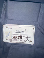 New Vintage Blue Ranch Polyester Pants #P1023 SS-27