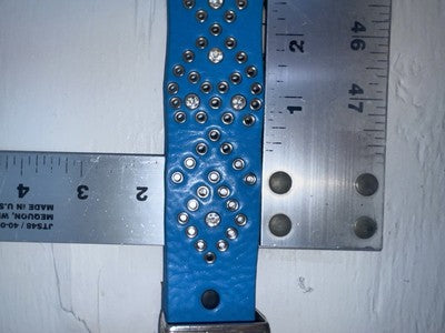 New Blue Genuine Leather Nocona Silver Bling XX Belt #N3431617 NN-135