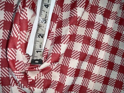 New Vintage Red Plaid Panhandle Slim Polyester Pants #1230 SS-101