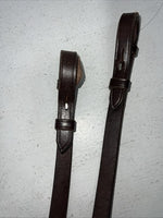 New JT INTERNATIONAL Brown Genuine Leather Braided English Reins #21-9422-7 Y-25