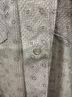 New Men’s Tem Tex Green Design Long Sleeve Pearl Snap 15 X 33 Medium Q-110