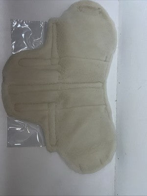 New Tough 1 White Fleece English Saddle Seat Cover #30-907 PP-19