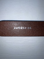 New Brown Genuine Leather Nocona Textured 34” Belt #2410202 Z-162