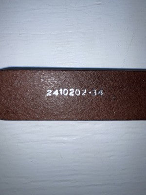 New Brown Genuine Leather Nocona Textured 34” Belt #2410202 Z-162