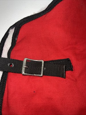 New Red 60” Wool Lined Horse Blanket #41148 PP-6