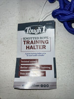 New Tough 1 Blue Knotted Rope Training Halter #50-1090 G-506