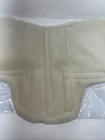 New Tough 1 White Fleece English Saddle Seat Cover #30-907 PP-19