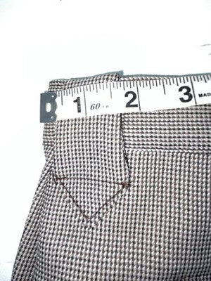 New Vintage Black Speckled Panhandle Slim Polyester Pants #781857 3A-130